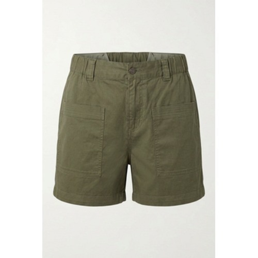 Johnny Was Pete & Greta Utility Shorts Womens XL Green Twill Travel Pockets